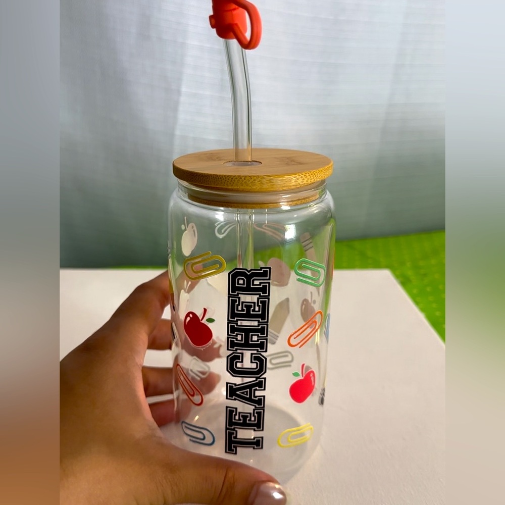 Glass cup teacher ❤️